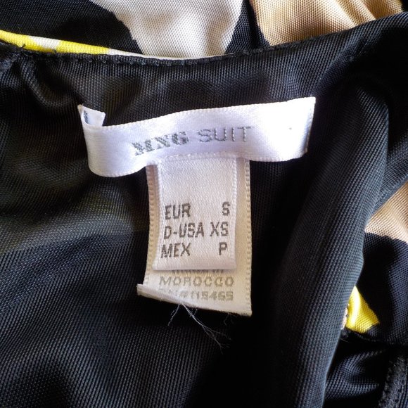 *Black & Yellow MNG Suit Bubble Dress- Size XS - Picture 6 of 8